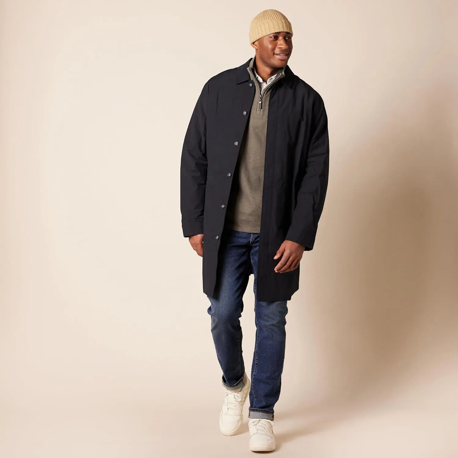 Amazon Essentials Men's Quarter-Zip French Rib Sweater, Casual Wear