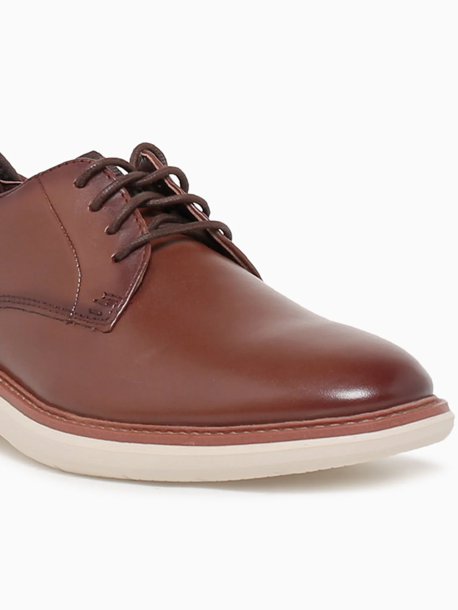 Brantin Plain Dk Tan Leather