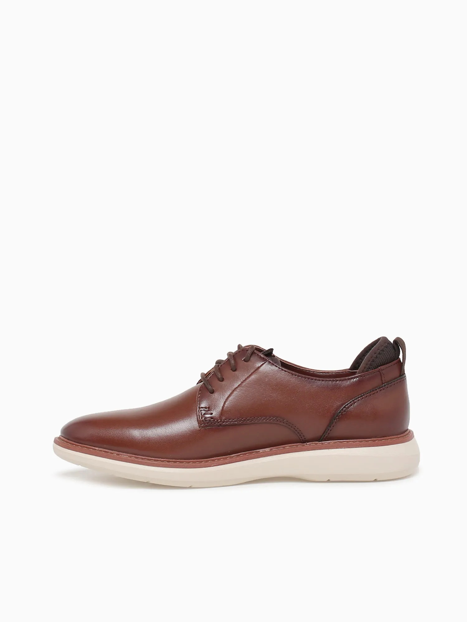 Brantin Plain Dk Tan Leather