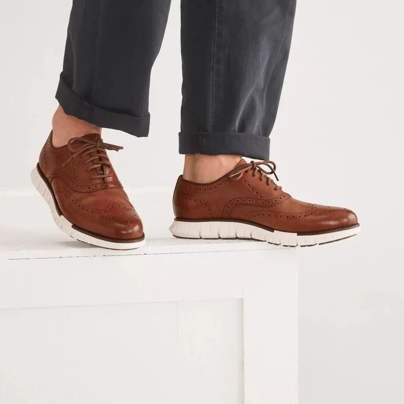 Cole Haan ZERØGRAND Remastered Wingtip Oxfords - Tan