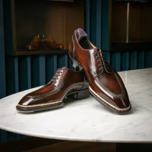 Deep Tan Leather Woodford Balmoral Toe Cap Oxfords