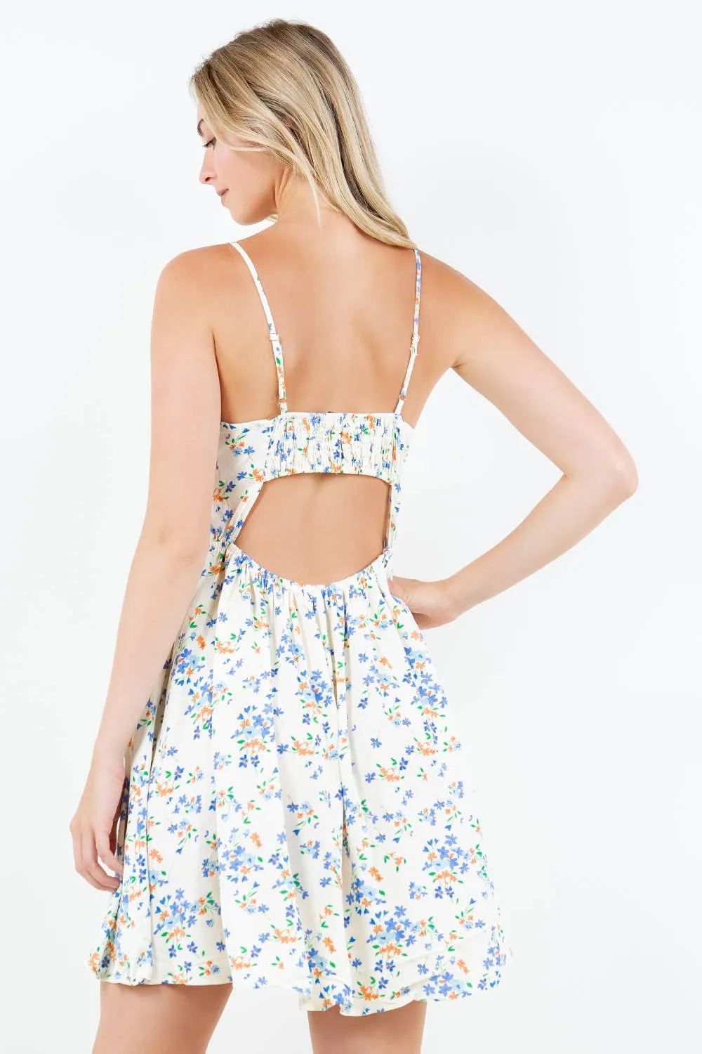 Floral Mini Dress,  Floral Rayon Dress