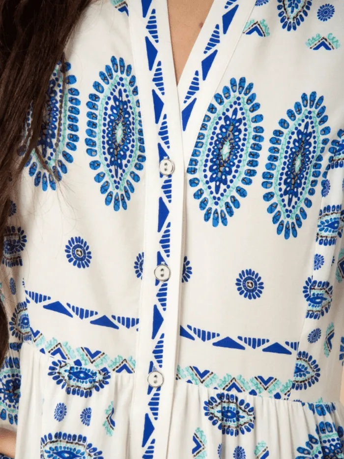 Hale Bob Printed Maxi Dress 33HW604M