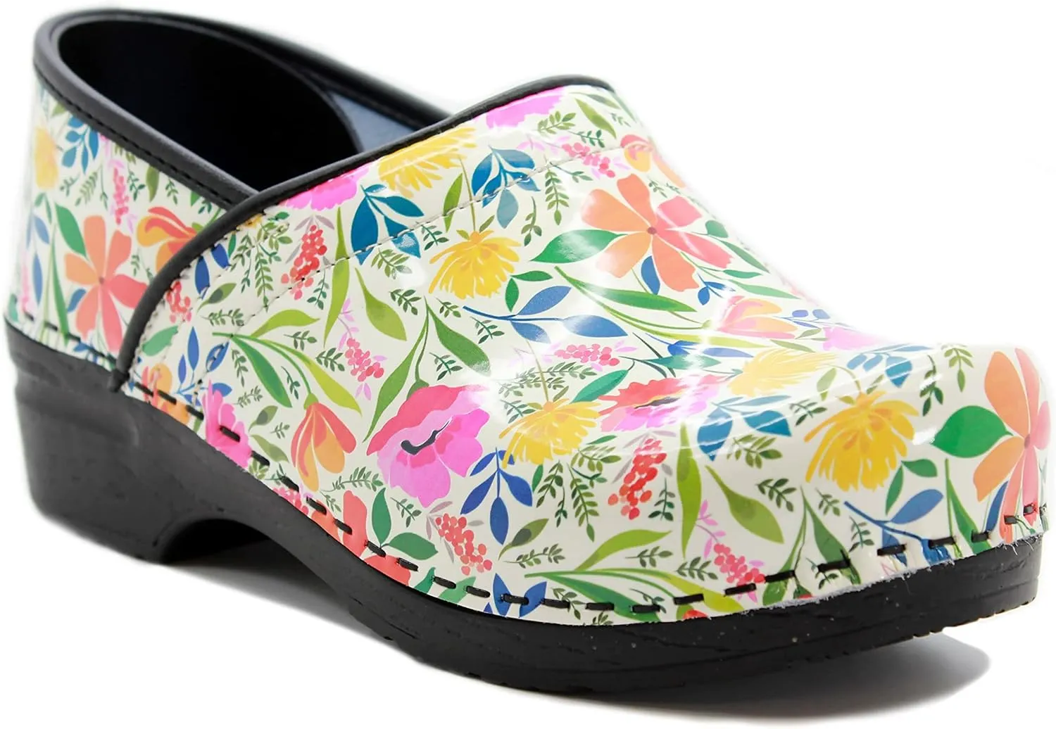 KLGN Women's Professional Plus Patent Leather Clogs