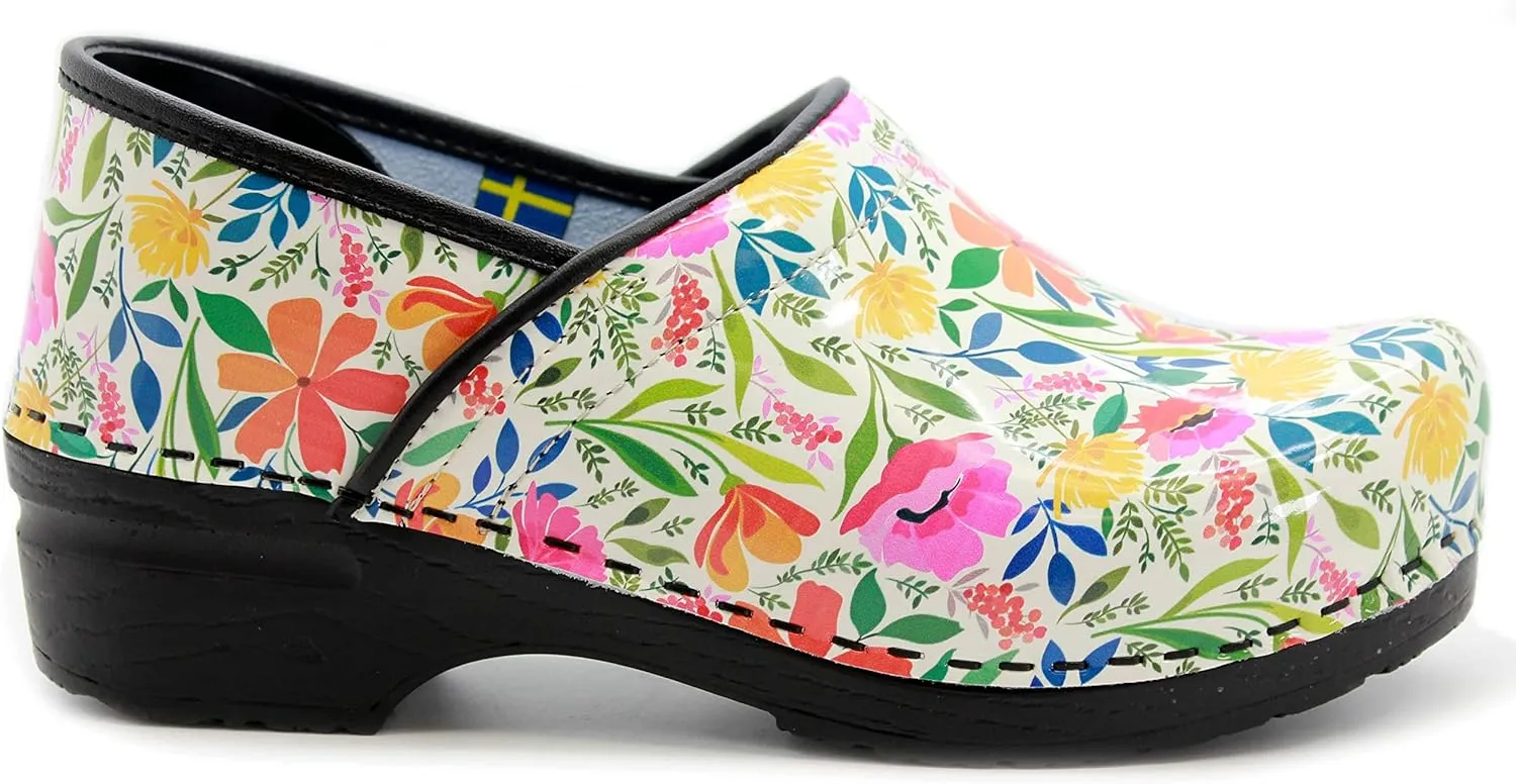 KLGN Women's Professional Plus Patent Leather Clogs