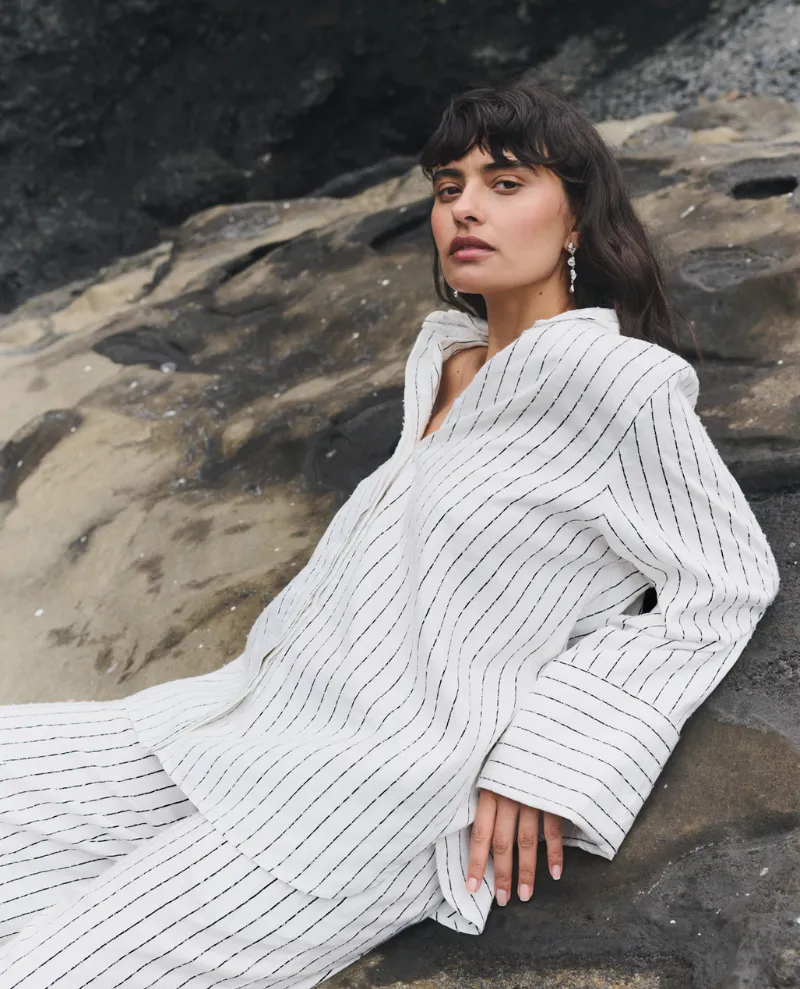 Levete Room Kerry Star White Stripe Shirt