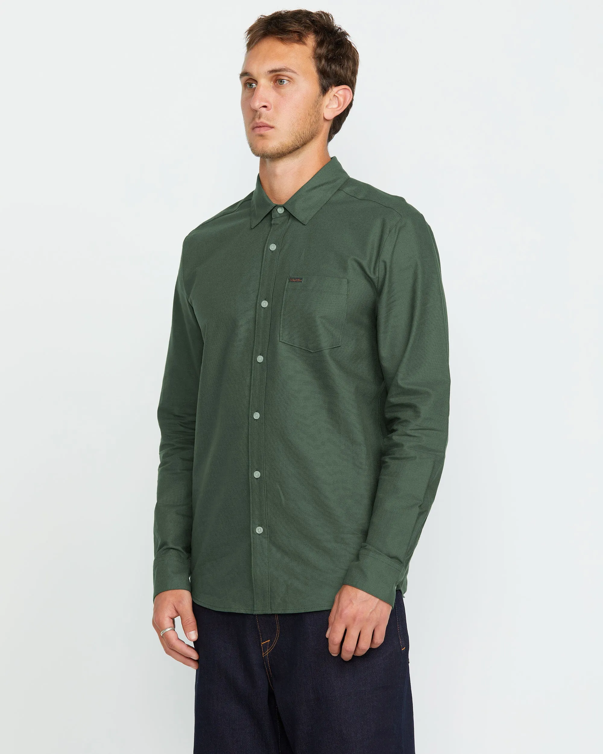 Mens Veeco Oxford Long Sleeve Shirt