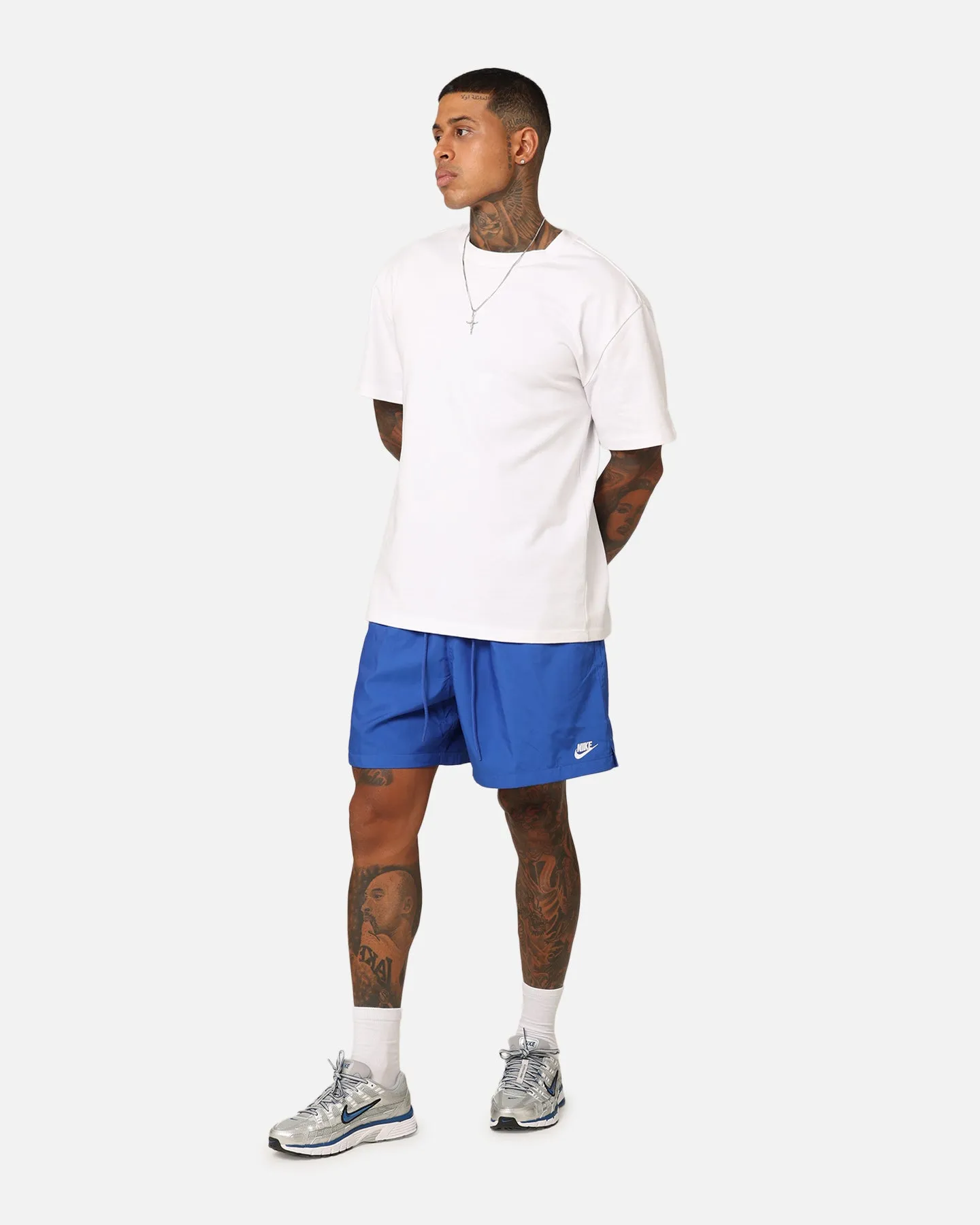 Nike Club Flow Shorts Game Royal/White