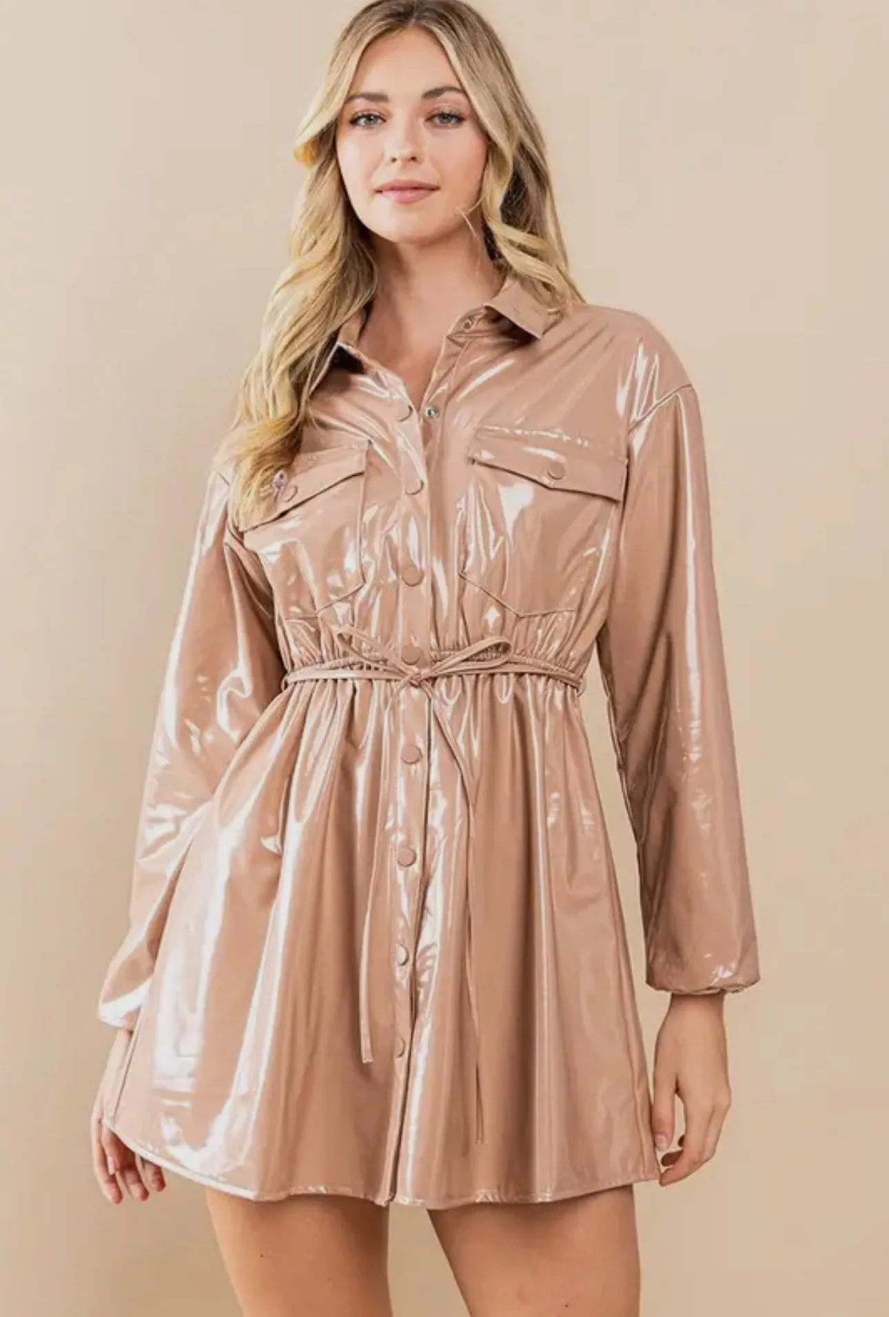 Patent Leather Dress
