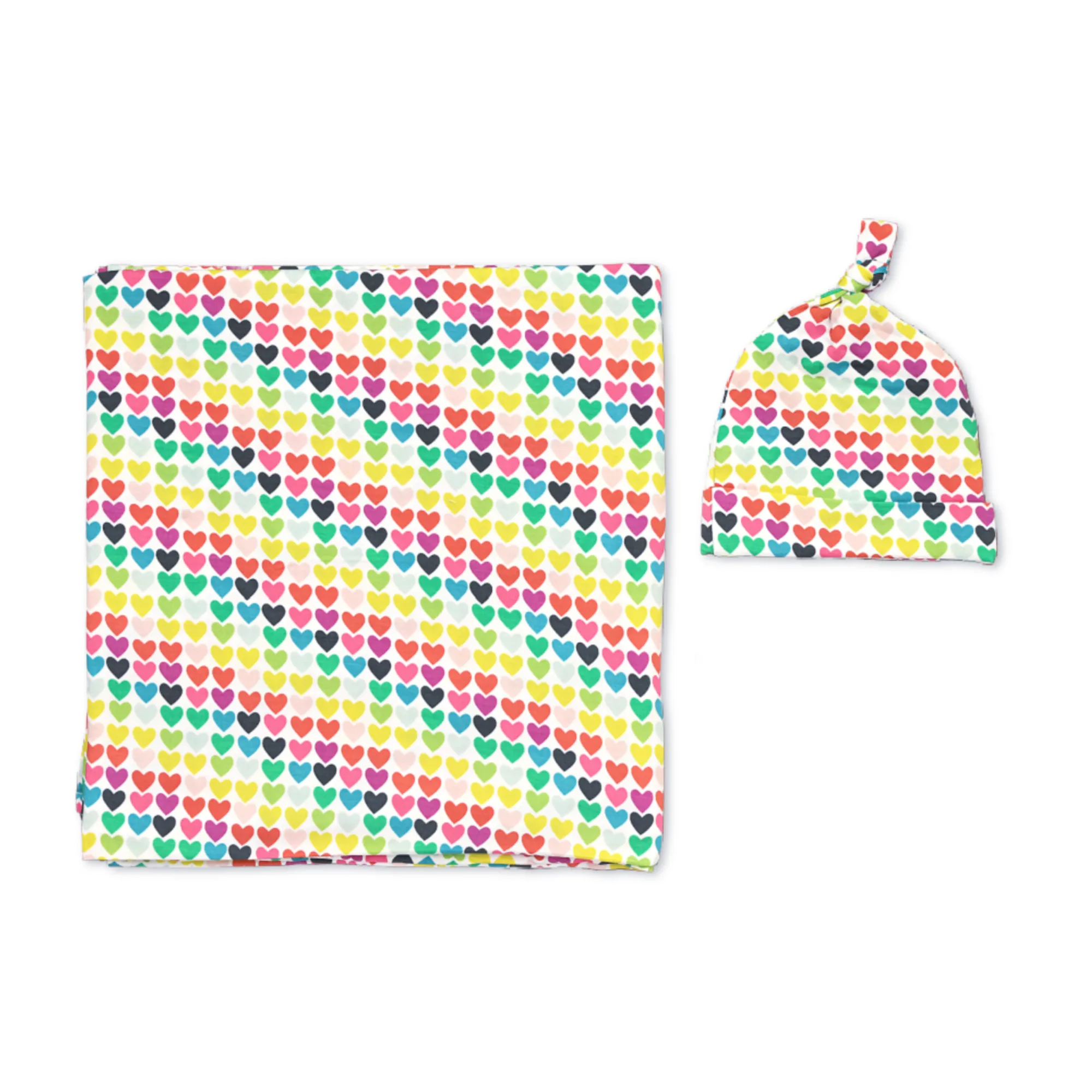 Piper Hearts Swaddle Blanket