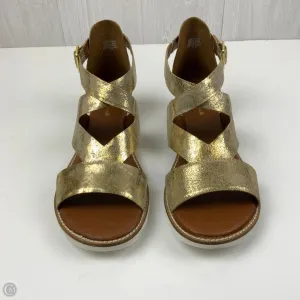 Shoes Flats By Diba In Gold, Size: 12