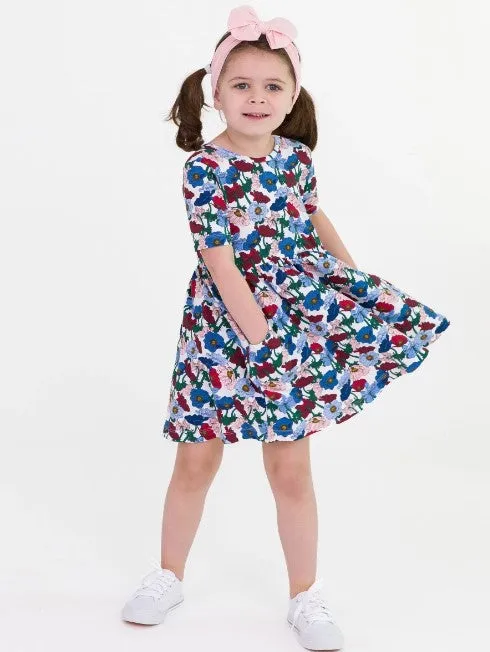 Short Sleeve Twirl Dress
