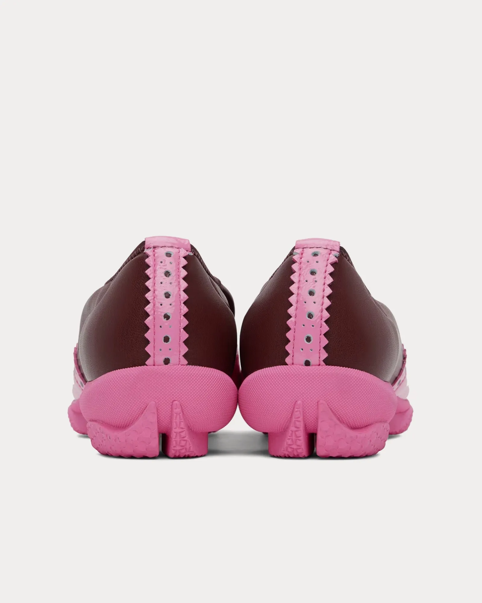 Sonia Brogues Burgundy / Fuchsia Slip Ons