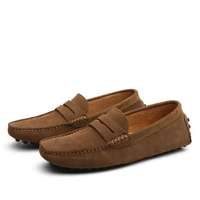 Suede Marina Loafers - Cross & Crown