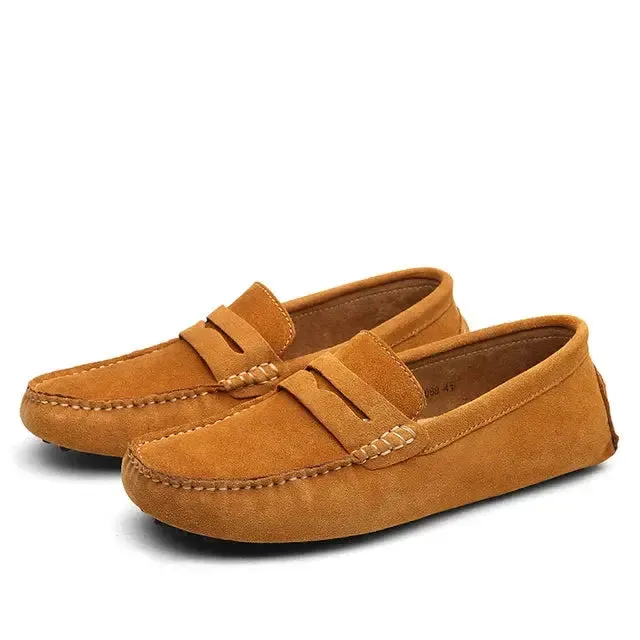 Suede Marina Loafers - Cross & Crown