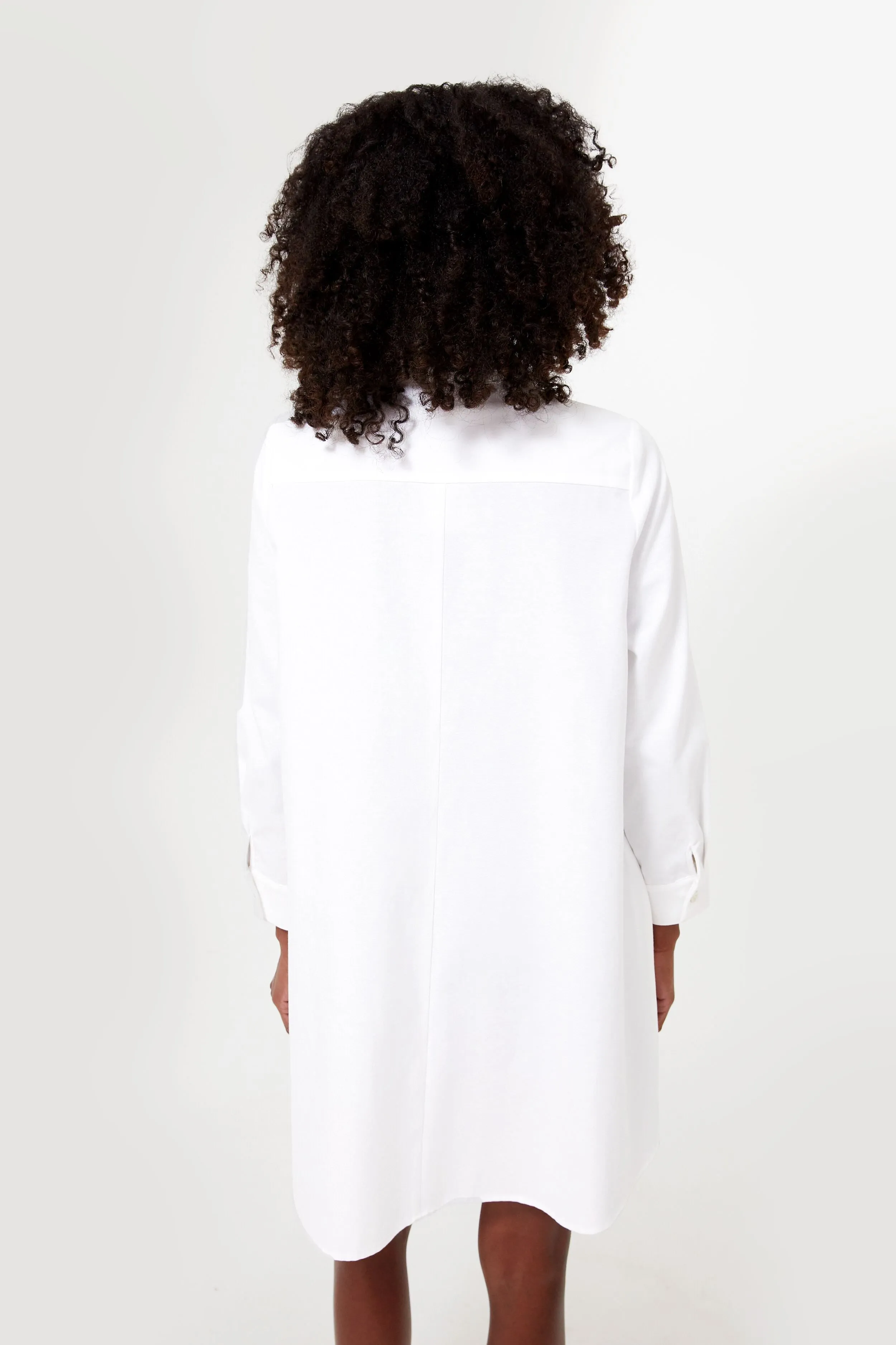 White Oxford Harris Shirt Dress